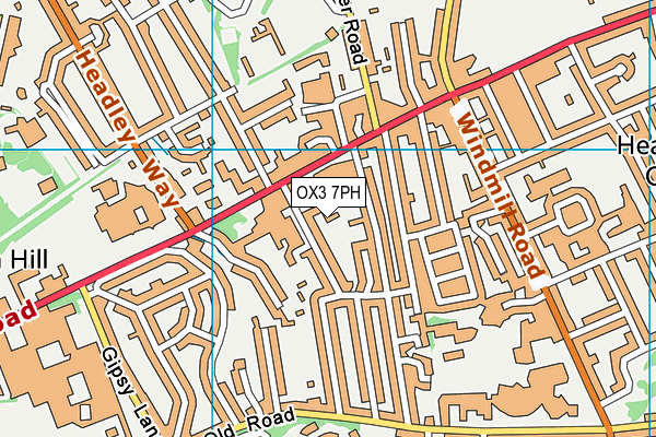 OX3 7PH map - OS VectorMap District (Ordnance Survey)