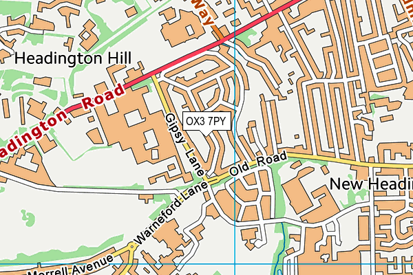 OX3 7PY map - OS VectorMap District (Ordnance Survey)