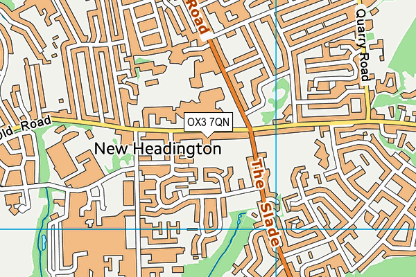 OX3 7QN map - OS VectorMap District (Ordnance Survey)