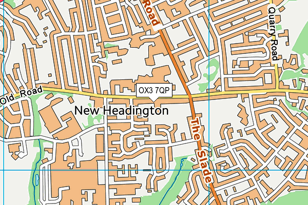 OX3 7QP map - OS VectorMap District (Ordnance Survey)