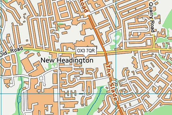 OX3 7QR map - OS VectorMap District (Ordnance Survey)