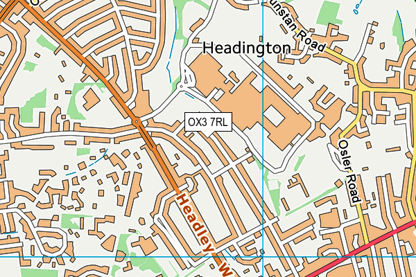OX3 7RL map - OS VectorMap District (Ordnance Survey)