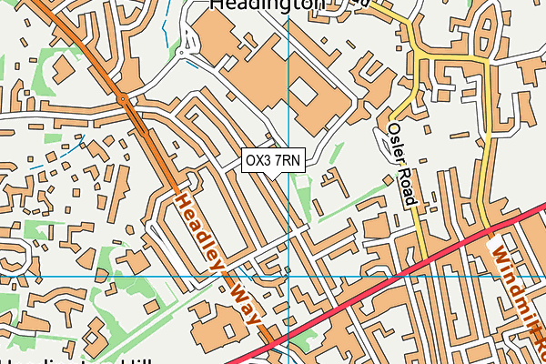 OX3 7RN map - OS VectorMap District (Ordnance Survey)