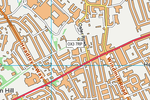 OX3 7RP map - OS VectorMap District (Ordnance Survey)