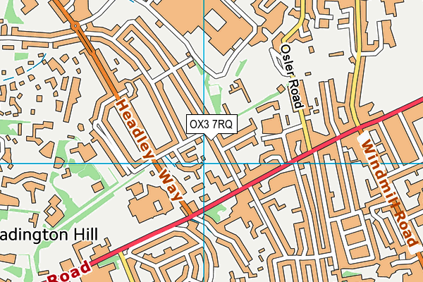 OX3 7RQ map - OS VectorMap District (Ordnance Survey)