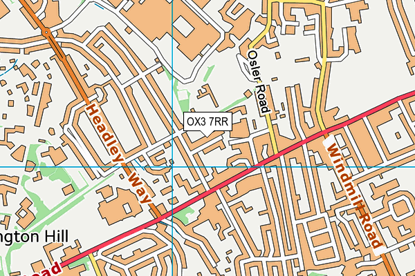 OX3 7RR map - OS VectorMap District (Ordnance Survey)