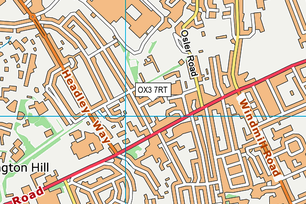 OX3 7RT map - OS VectorMap District (Ordnance Survey)