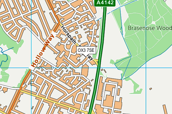 OX3 7SE map - OS VectorMap District (Ordnance Survey)