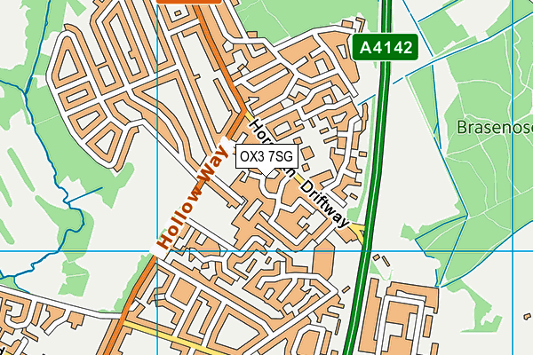 OX3 7SG map - OS VectorMap District (Ordnance Survey)