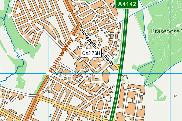 OX3 7SH map - OS VectorMap District (Ordnance Survey)