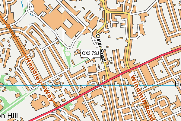 OX3 7SJ map - OS VectorMap District (Ordnance Survey)