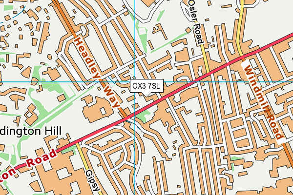 OX3 7SL map - OS VectorMap District (Ordnance Survey)