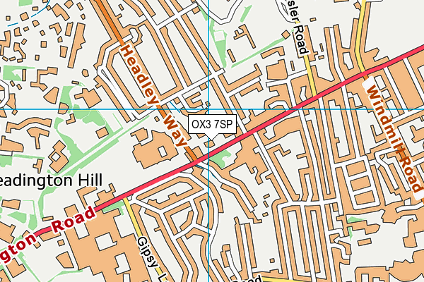 OX3 7SP map - OS VectorMap District (Ordnance Survey)