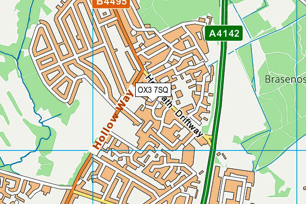 OX3 7SQ map - OS VectorMap District (Ordnance Survey)