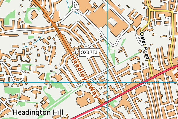 OX3 7TJ map - OS VectorMap District (Ordnance Survey)