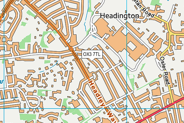 OX3 7TL map - OS VectorMap District (Ordnance Survey)