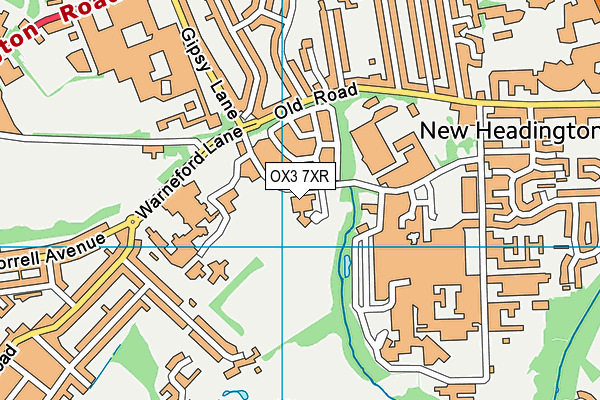 OX3 7XR map - OS VectorMap District (Ordnance Survey)