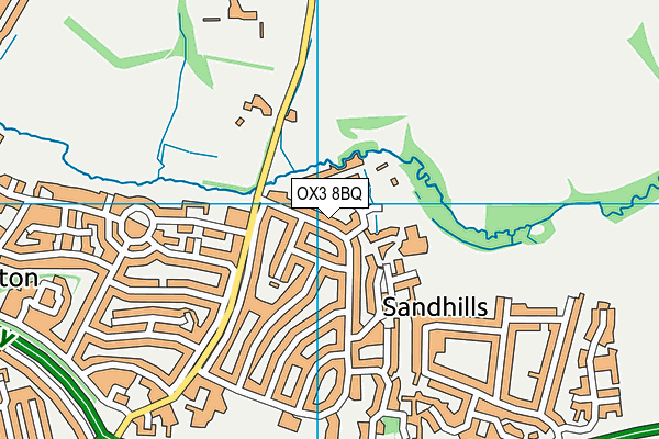 OX3 8BQ map - OS VectorMap District (Ordnance Survey)