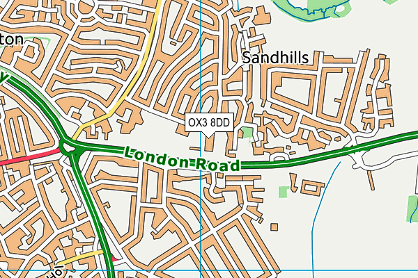 Endeavour Academy, Oxford map (OX3 8DD) - OS VectorMap District (Ordnance Survey)
