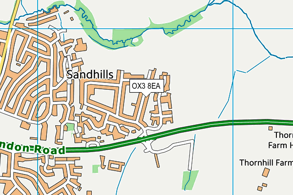 OX3 8EA map - OS VectorMap District (Ordnance Survey)