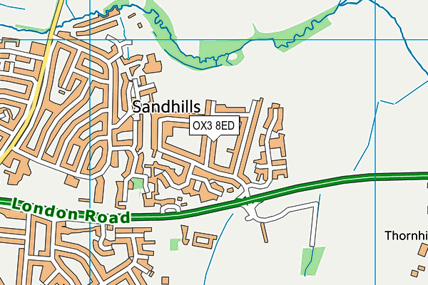 OX3 8ED map - OS VectorMap District (Ordnance Survey)