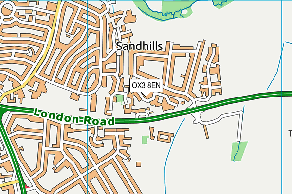 OX3 8EN map - OS VectorMap District (Ordnance Survey)