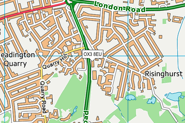 OX3 8EU map - OS VectorMap District (Ordnance Survey)