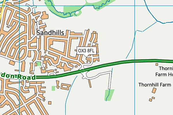 OX3 8FL map - OS VectorMap District (Ordnance Survey)