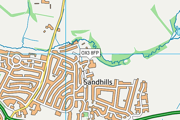 OX3 8FP map - OS VectorMap District (Ordnance Survey)