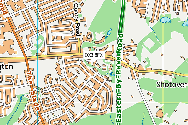 OX3 8FX map - OS VectorMap District (Ordnance Survey)