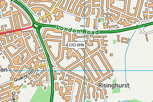 OX3 8HN map - OS VectorMap District (Ordnance Survey)