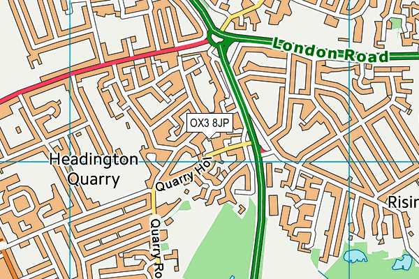 OX3 8JP map - OS VectorMap District (Ordnance Survey)