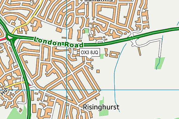 OX3 8JQ map - OS VectorMap District (Ordnance Survey)