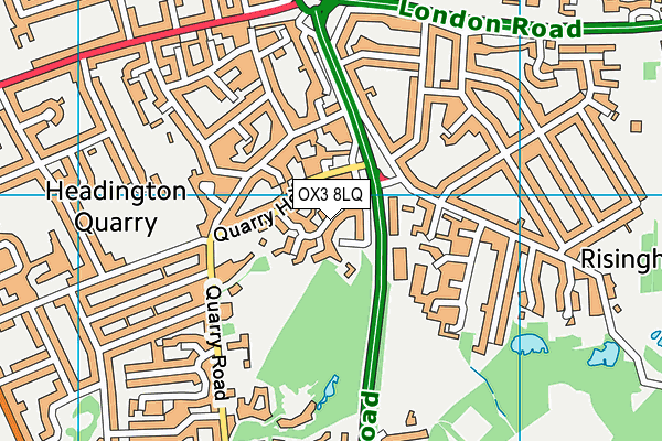 OX3 8LQ map - OS VectorMap District (Ordnance Survey)