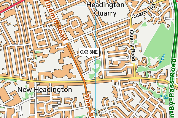 OX3 8NE map - OS VectorMap District (Ordnance Survey)