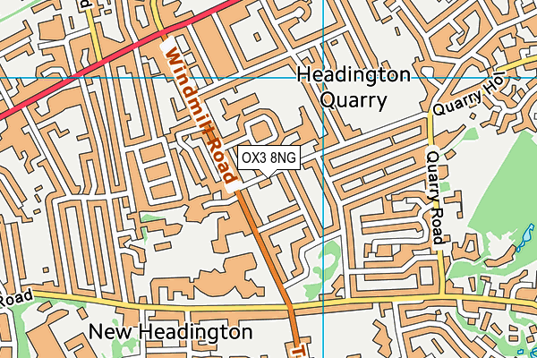 OX3 8NG map - OS VectorMap District (Ordnance Survey)