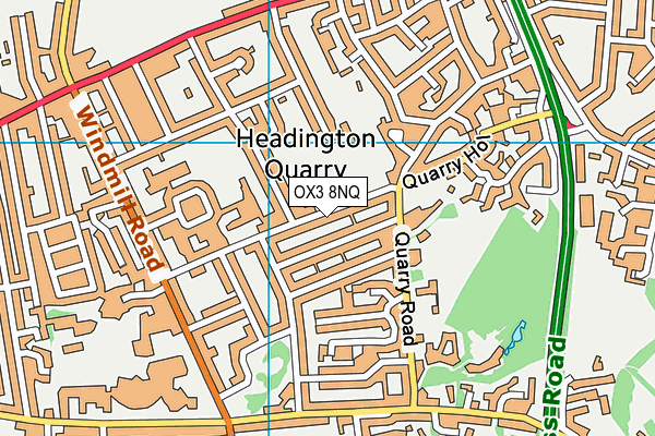 OX3 8NQ map - OS VectorMap District (Ordnance Survey)