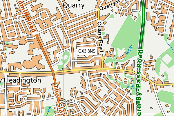 OX3 8NS map - OS VectorMap District (Ordnance Survey)