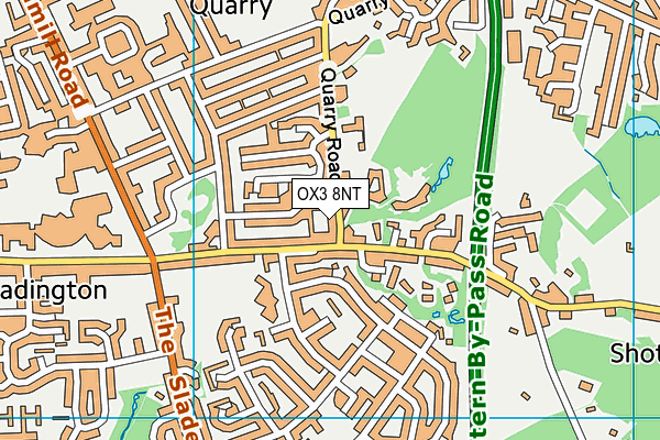 OX3 8NT map - OS VectorMap District (Ordnance Survey)