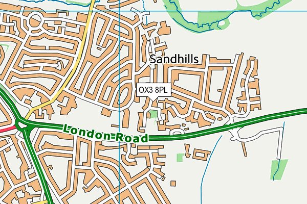 OX3 8PL map - OS VectorMap District (Ordnance Survey)