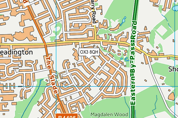 OX3 8QH map - OS VectorMap District (Ordnance Survey)