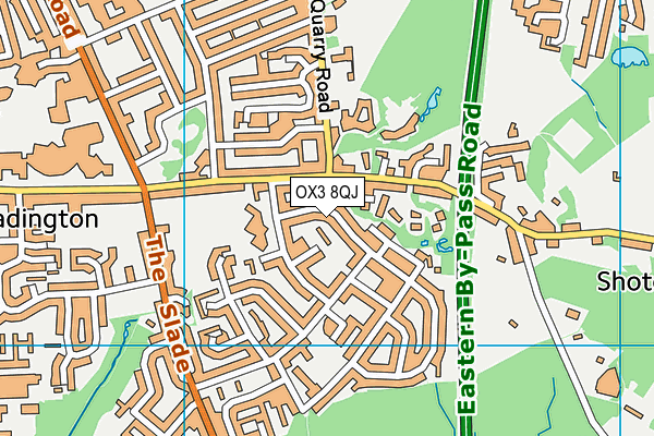 OX3 8QJ map - OS VectorMap District (Ordnance Survey)