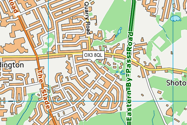 OX3 8QL map - OS VectorMap District (Ordnance Survey)