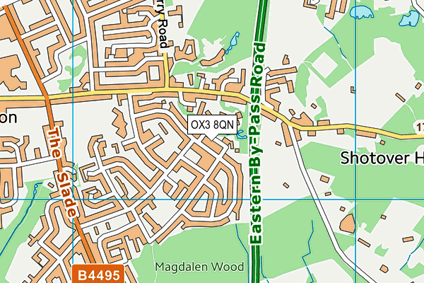 OX3 8QN map - OS VectorMap District (Ordnance Survey)