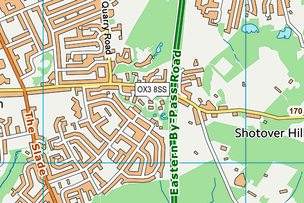 OX3 8SS map - OS VectorMap District (Ordnance Survey)