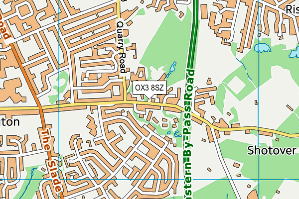 OX3 8SZ map - OS VectorMap District (Ordnance Survey)