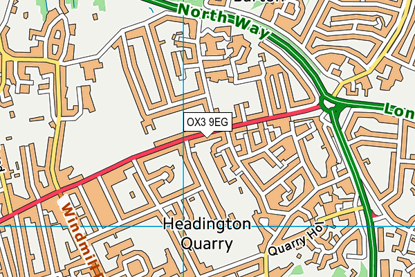 OX3 9EG map - OS VectorMap District (Ordnance Survey)