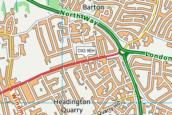 OX3 9EH map - OS VectorMap District (Ordnance Survey)