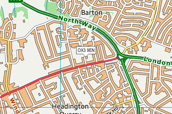 OX3 9EN map - OS VectorMap District (Ordnance Survey)