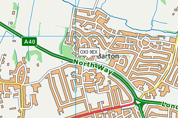 OX3 9EX map - OS VectorMap District (Ordnance Survey)